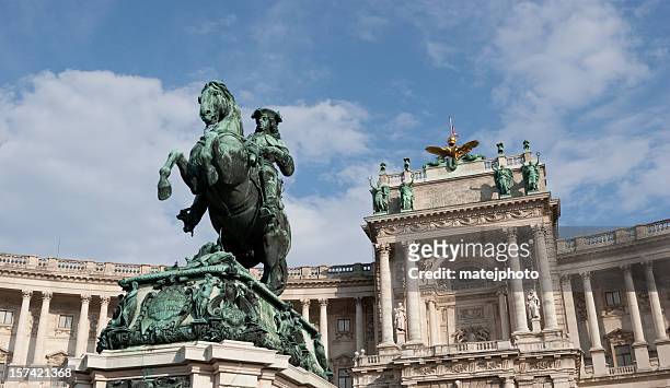 overview of hofburg palace, vienna, austria - vienna stock pictures, royalty-free photos & images