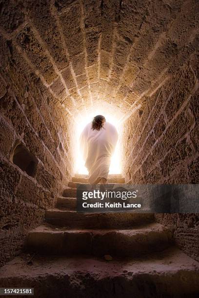 resurrection of jesus christ - jesus stockfoto's en -beelden