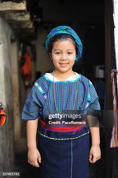 little mayan girl - maya guatemala stock pictures, royalty-free photos & images