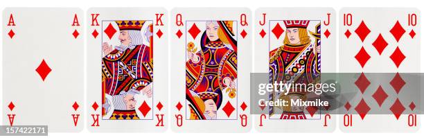 royal descarga diamantes - diamonds playing card - fotografias e filmes do acervo