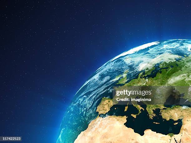 planet earth - europe - europe map stock pictures, royalty-free photos & images