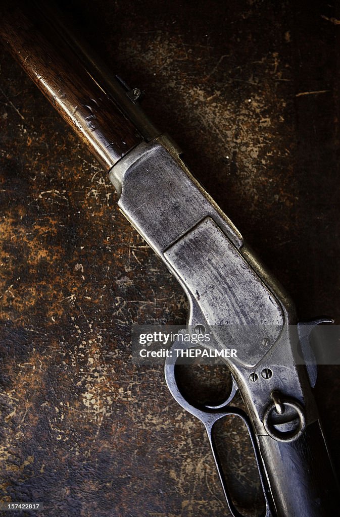 Antique cowboy rifle