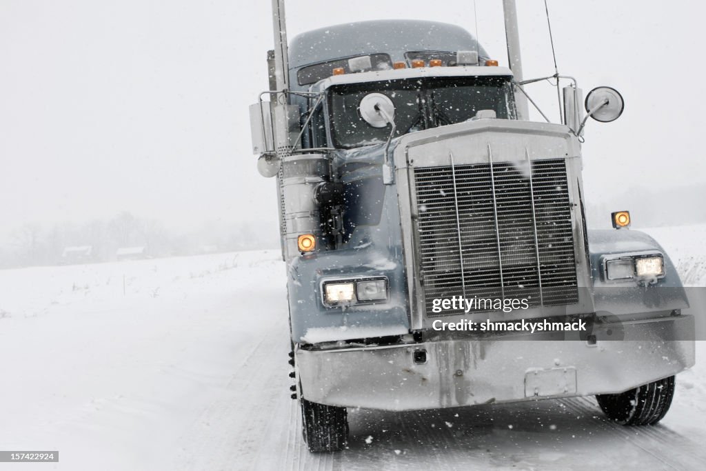 Truck in the snow