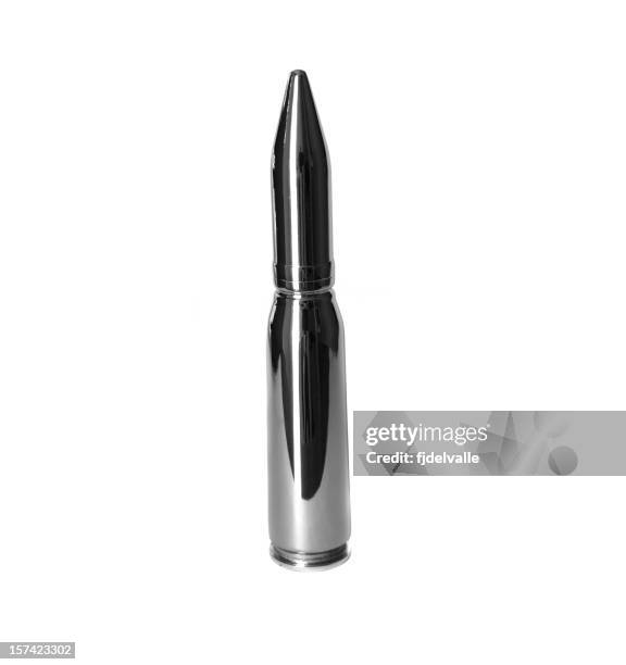 20mm silver bullet - bullets stock pictures, royalty-free photos & images