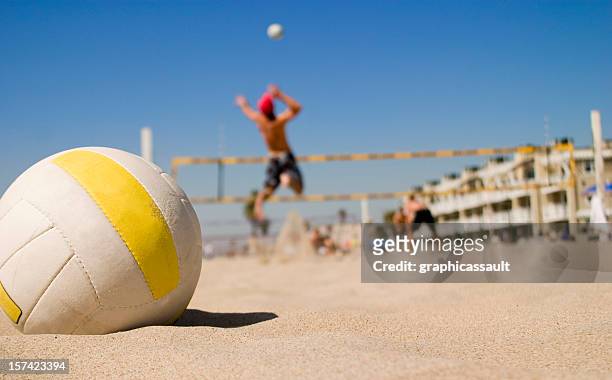 vollyball spike - beach volleyball 個照片及圖片檔