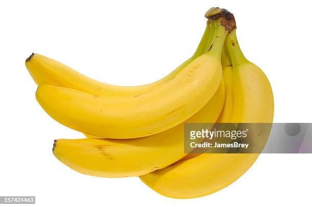 bananas with clipping path - banana bildbanksfoton och bilder