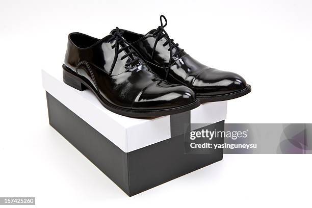 new shoe box - british menswear originals stock pictures, royalty-free photos & images