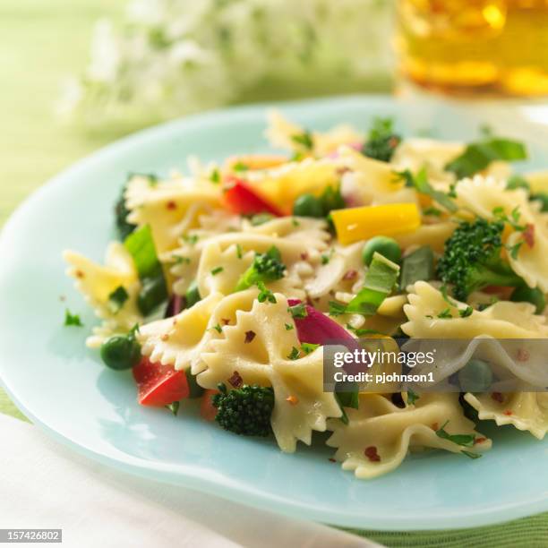 spring pasta - primavera stockfoto's en -beelden