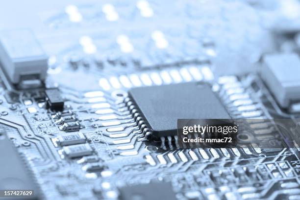 microchip - cpu chip stock pictures, royalty-free photos & images