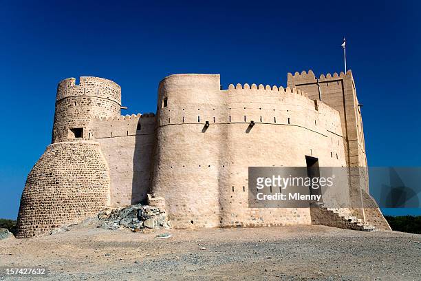 arabian fortress united arab emirates - fujairah stock pictures, royalty-free photos & images
