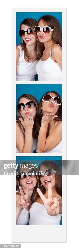 Friends In A Photo Booth