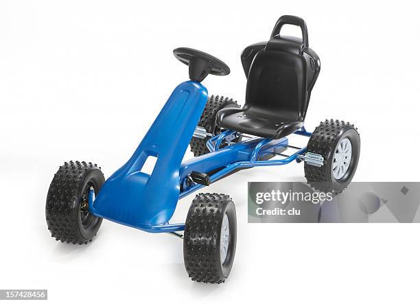 go-cart isolated on white studio shot - go cart stock pictures, royalty-free photos & images