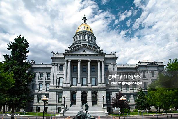 colorado state capitol in der denver, co - kapitol von denver stock-fotos und bilder