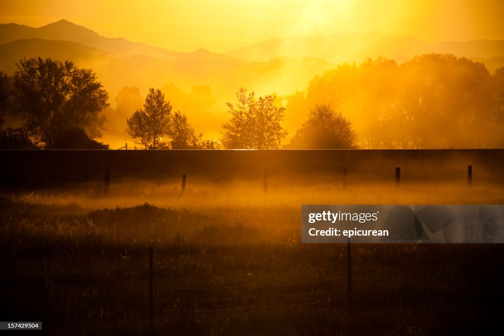 Nascer do sol em Montana