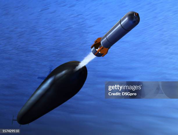 submarine torpedo - torpedo stockfoto's en -beelden
