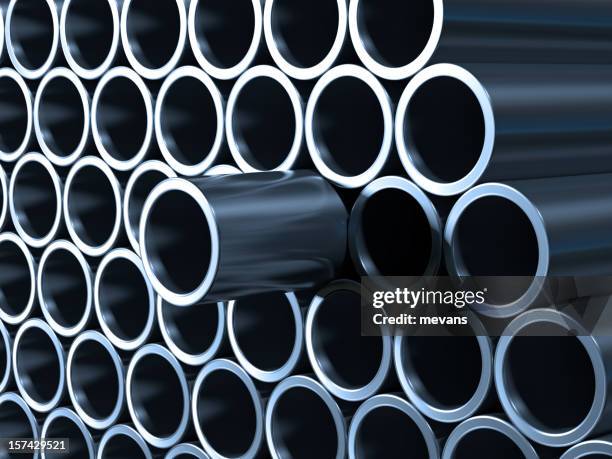 metal pipes - tube stockfoto's en -beelden