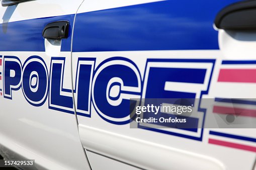 Logotipo de Carro de Polícia e Riscas Logotipo de Carro de Polícia e Riscas
