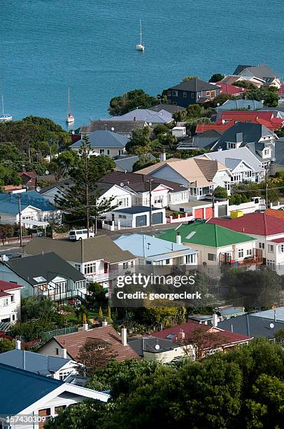 real estate de lujo frente al mar - wellington fotografías e imágenes de stock