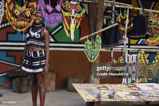 zulu woman from south africa - zulu tribe stock pictures, royalty-free photos & images