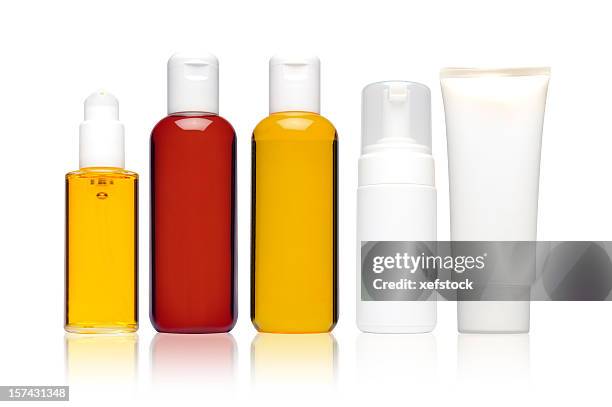 kosmetische produkte - sprühflasche freisteller stock-fotos und bilder