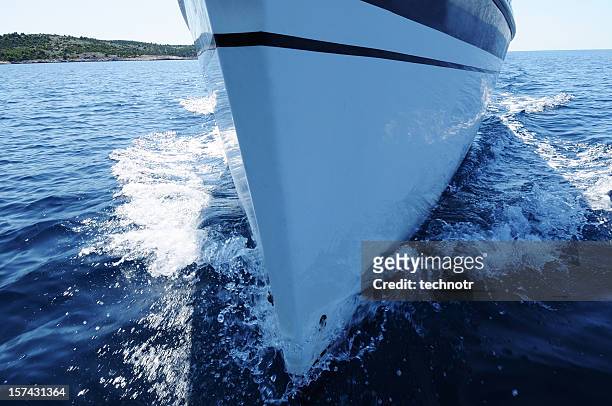 sailboat front view - hull stock pictures, royalty-free photos & images