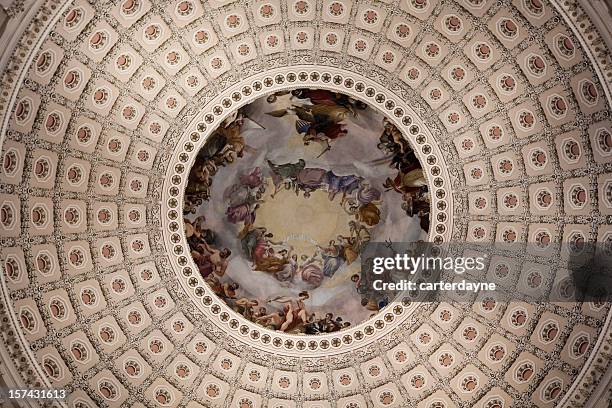 inside of capitol dome, senate in washington dc - congress interior stock pictures, royalty-free photos & images