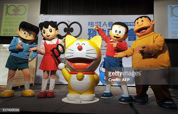 Doraemon , Japan's robot cat from the future, and other characters of...  News Photo - Getty Images