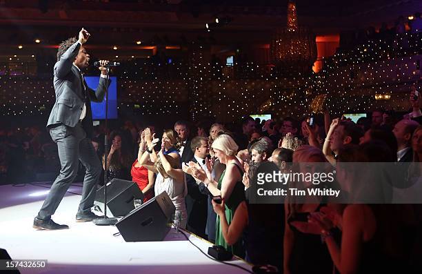 Lemar perfoms at the British Olympic Ball at the Grosvenor Hotel on November 30, 2012 in London, England.