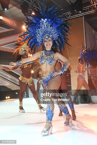 Oi Brasil! perfoms at the British Olympic Ball at the Grosvenor Hotel on November 30, 2012 in London, England.