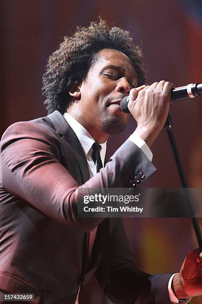 Lemar perfoms at the British Olympic Ball at the Grosvenor Hotel on November 30, 2012 in London, England.