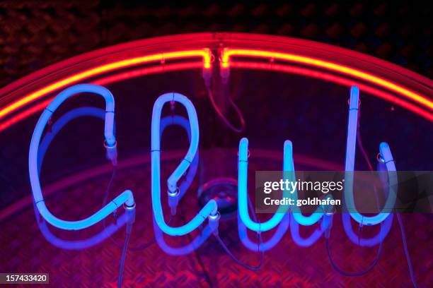 club neon - speakeasy stock pictures, royalty-free photos & images