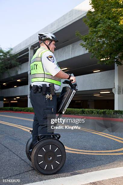 security patrol - segways stock pictures, royalty-free photos & images