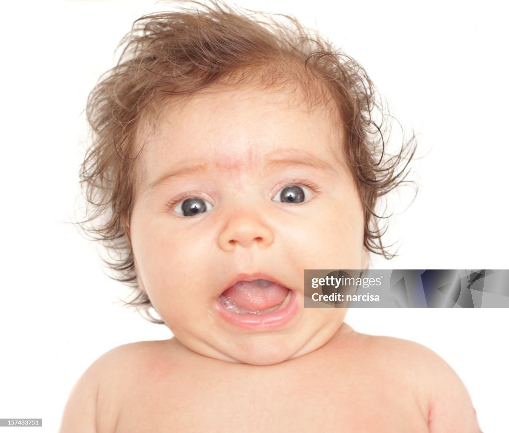 Baby Getting Scared Scared Baby Girl High-Res Stock Photo - Getty Images
