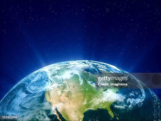 planet earth - north america - north america satellite stock pictures, royalty-free photos & images