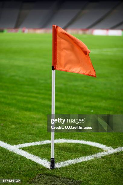 football stadium - corner marking stock pictures, royalty-free photos & images