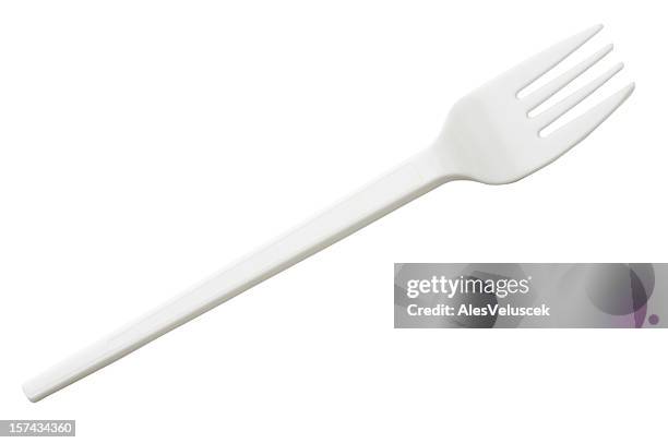 plastic fork. - plastic fork stock pictures, royalty-free photos & images