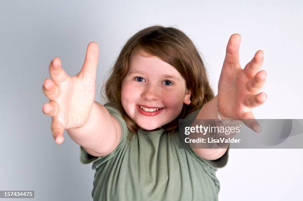 hug - heranlocken stock-fotos und bilder