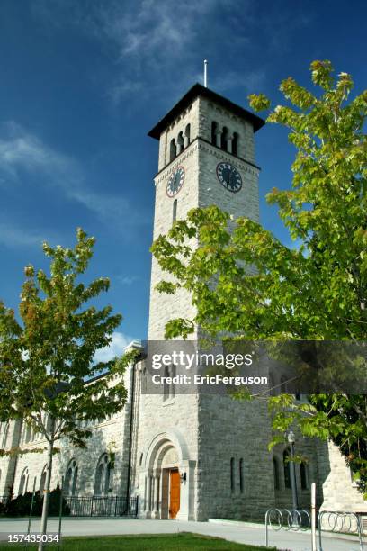 grant hall, queen's university kingston - ivy ferguson stock pictures, royalty-free photos & images