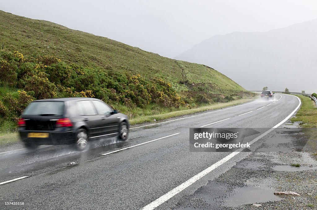 Wet Rural Drive