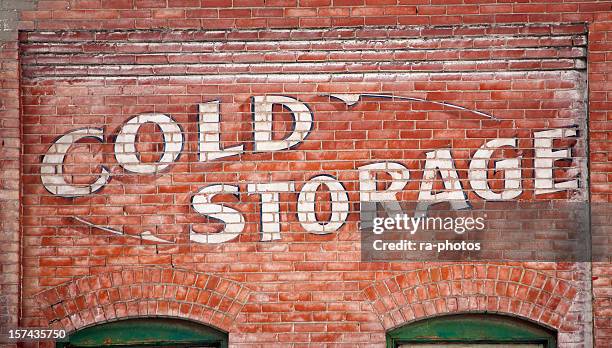 old warehouse building - cold storage room stock pictures, royalty-free photos & images