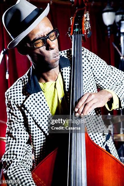 contrabassist - ska stockfoto's en -beelden