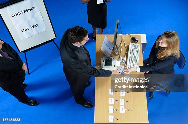 conference registration - checkout register stock pictures, royalty-free photos & images