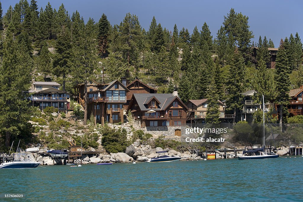 Lakefront Homes California HighRes Stock Photo Getty Images
