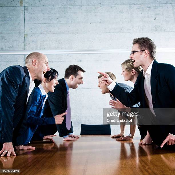 who's the boss? - business conflict stock pictures, royalty-free photos & images