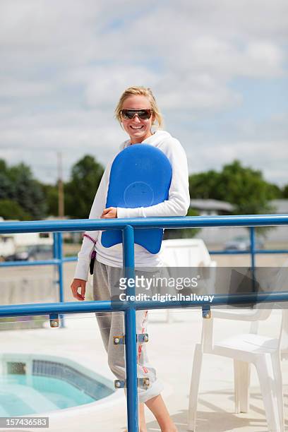 female lifeguard - life guard stock pictures, royalty-free photos & images