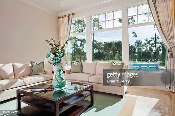 living room - sectional sofa stock pictures, royalty-free photos & images