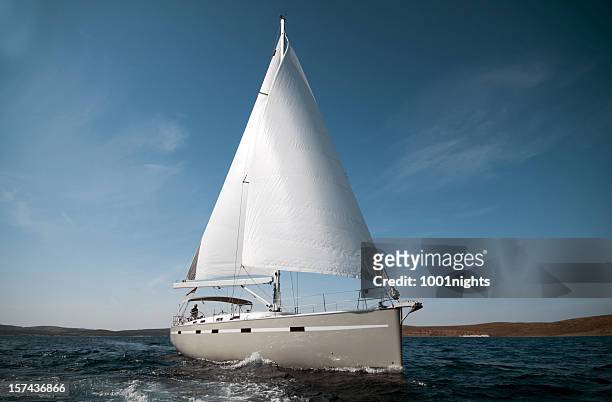 sailboat - sail stock pictures, royalty-free photos & images