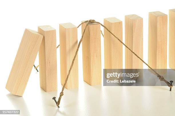 insurance - dominos falling stock pictures, royalty-free photos & images