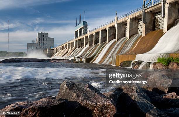 manitoba  seven sisters generating station - hydroelectric power 個照片及圖片檔