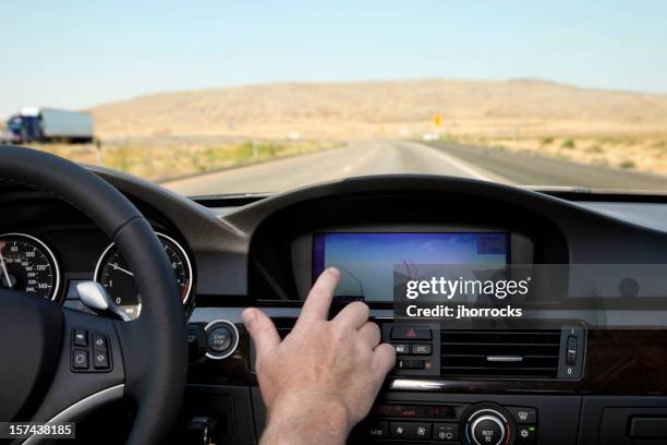 gps navigation - luxury cars stock pictures, royalty-free photos & images